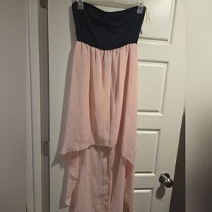 Elegant Black and Pink Dress